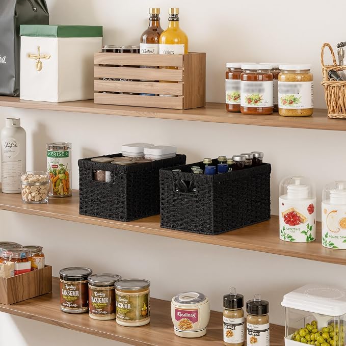 StorageWorks Pantry Baskets, Wicker Storage Baskets - Image 6