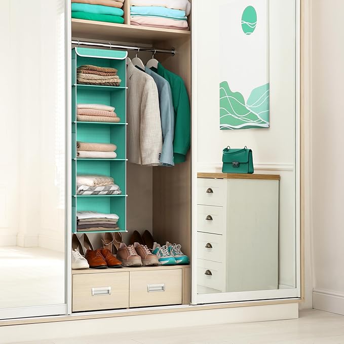 Simple Houseware 5 Shelf Hanging Closet Organizer - Image 2