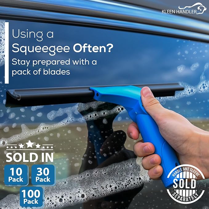 Kleen Handler Pack of 30 Professional 14” Window Washing Squeegee Blades - Image 4