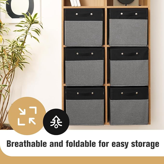 13 x 13 Inch Fine Linen Storage Bins - Image 7