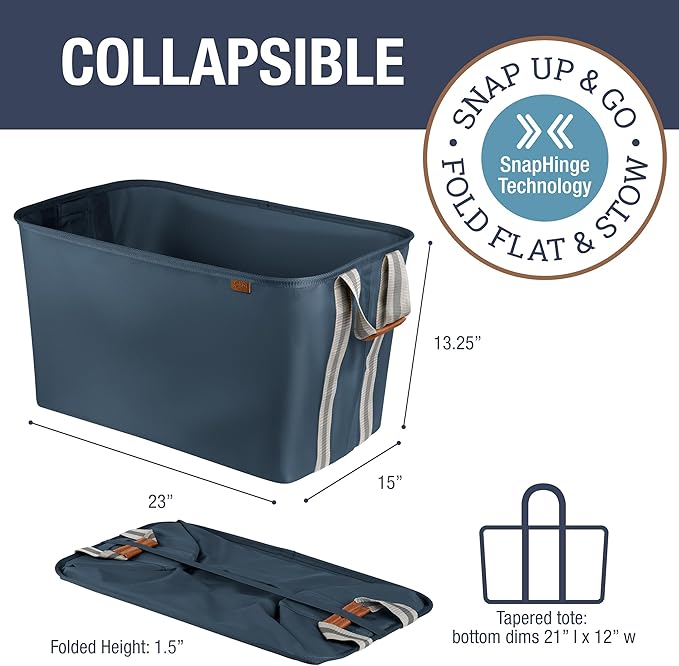 CleverMade Collapsible Laundry Basket Hamper - Image 2