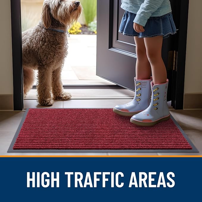OLANLY Front Door Mat Indoor Outdoor Entrance, Waterproof Heavy Duty Doormat - Image 7