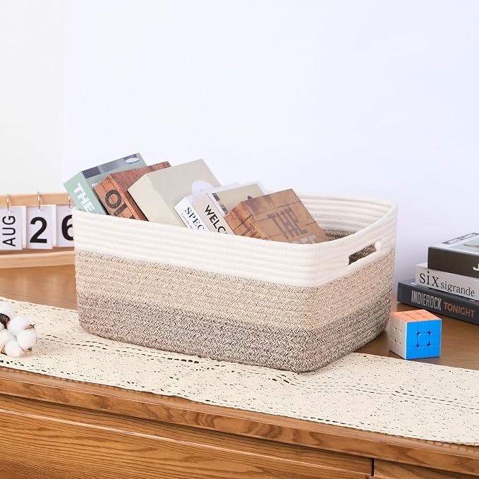 Large Storage Baskets for Organizing, Closet Shelf Baskets for Clothes Blanket - Image 5