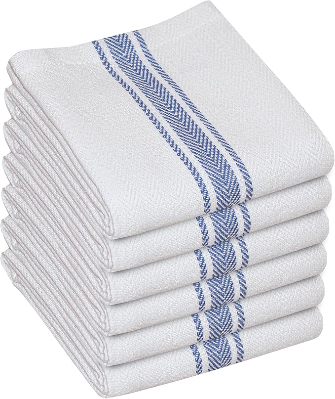 WHITEWRAP Kitchen Dish Towels for Kitchen, Highly Absorbent for Drying and by WHITEWRAP