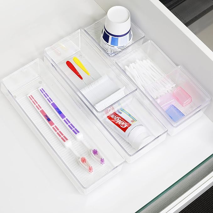 Simple Houseware Clear Drawer Organizer - Image 5