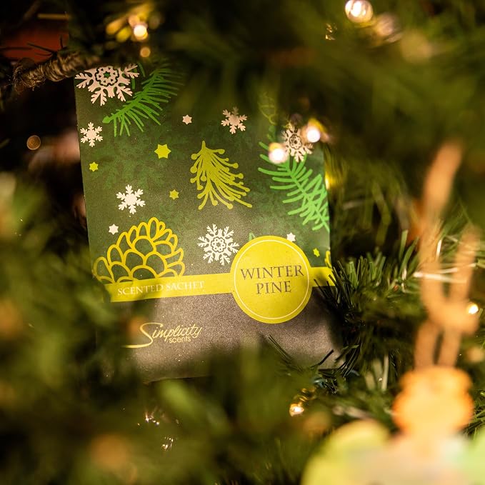 Winter Pine Scented Sachets Pack of 3, Long-Lasting Scented Bags, Home Fragrance - Image 6
