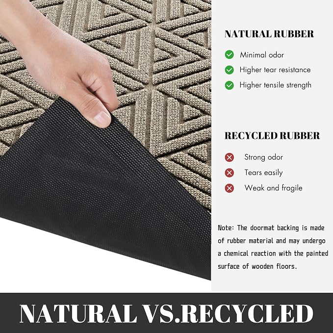 Yimobra Large Door Mat 36x24, All-Weather Waterproof Non-Slip Welcome Matt - Image 3