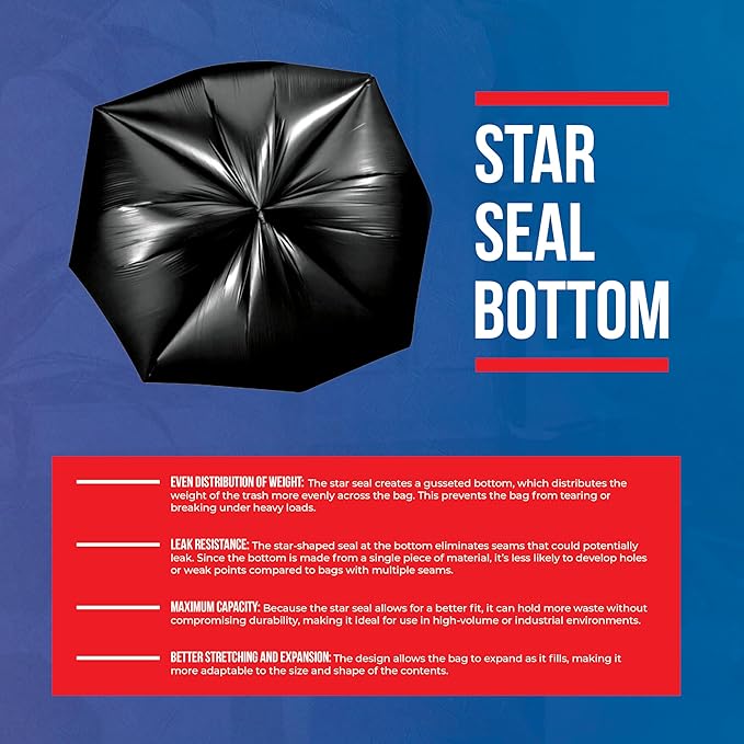 55-60 Gallon Trash Bags Heavy Duty - Image 3