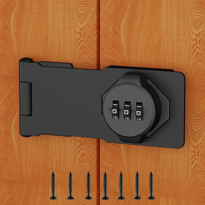 3-Digit Combination Lock, Zinc Alloy, Cabinet Door Latch, Easy DIY Installation by RETRIN