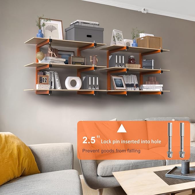 Lumber Rack Wall-Mounted Lumber Storage Rack, Heavy Duty Wood Storage Racks - Image 5