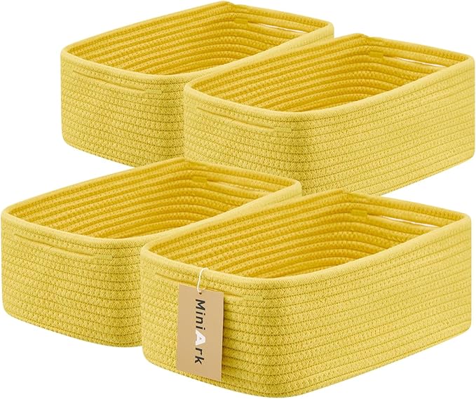 Small Storage Baskets for Organizing | Closet Organizer Bins | Shelf Toy Basket by MiniArkStorageBasketsHome