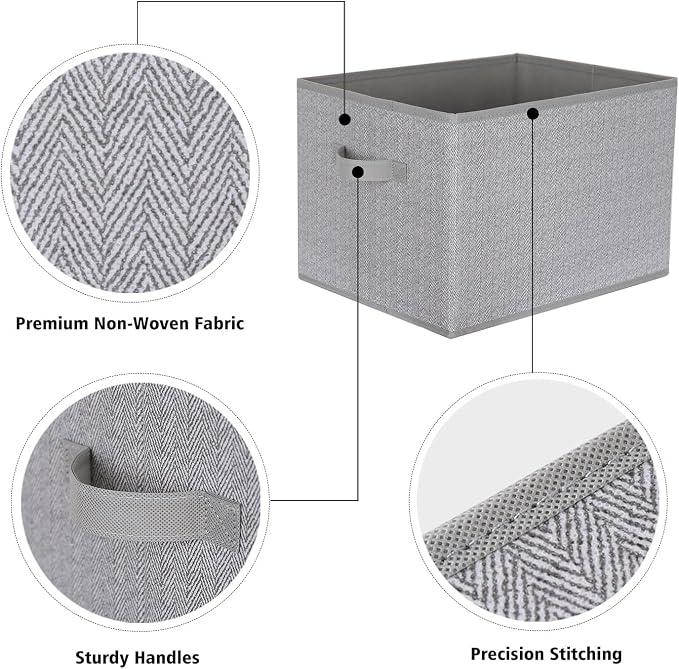 WUIKE Closet Storage Bins, Trapezoid Storage Boxes - Image 6