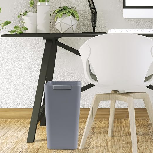 Zopnny Plastic Trash Can Wastebasket, Waste Bin, 4.5 Gallon, 3 Pack - Image 6