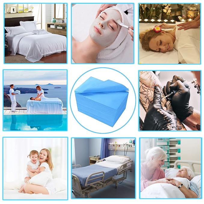 100 Pcs Disposable Bed Sheets 31" x 71" Massage Table Sheets Non Woven Fabric - Image 6