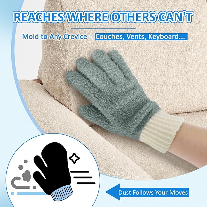 MIG4U Microfiber Dusting Gloves House Cleaning Glove - Image 8