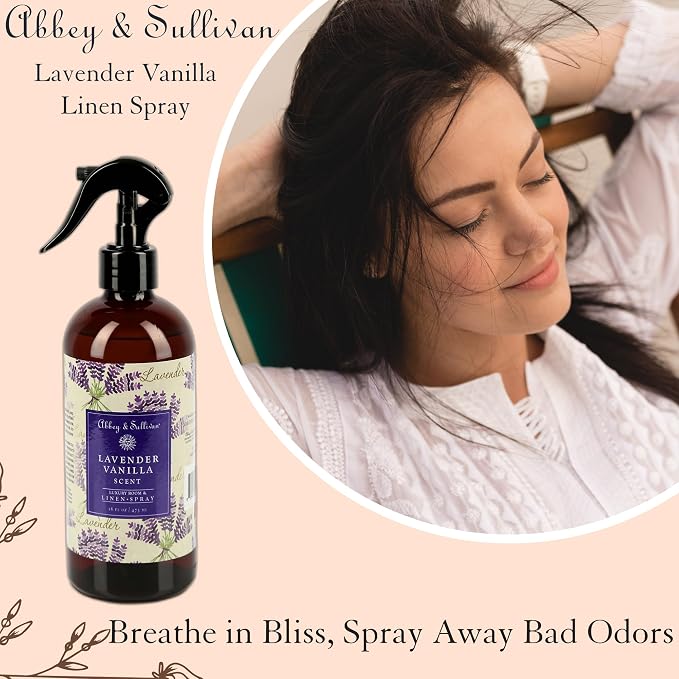 Abbey & Sullivan Odor Eliminating and Refreshing Linen and Room Spray, Lavender - Image 4