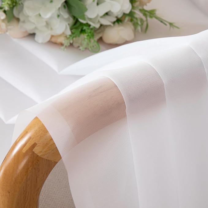 Chyhomenyc Sheer White Valances - Image 5