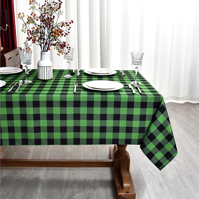 Waterproof Gingham Festive Tablecloth Fabric - Image 4