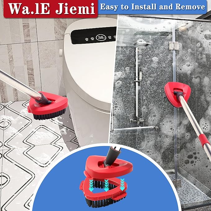 2 Pack Spin mop Replacement Head, Spin mop Scrub Brush, Microfiber Mop Refills - Image 8