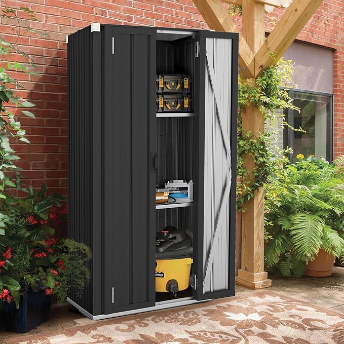 AECOJOY Outdoor Storage Cabinet, Outdoor Cabinets Waterproof by AECOJOY