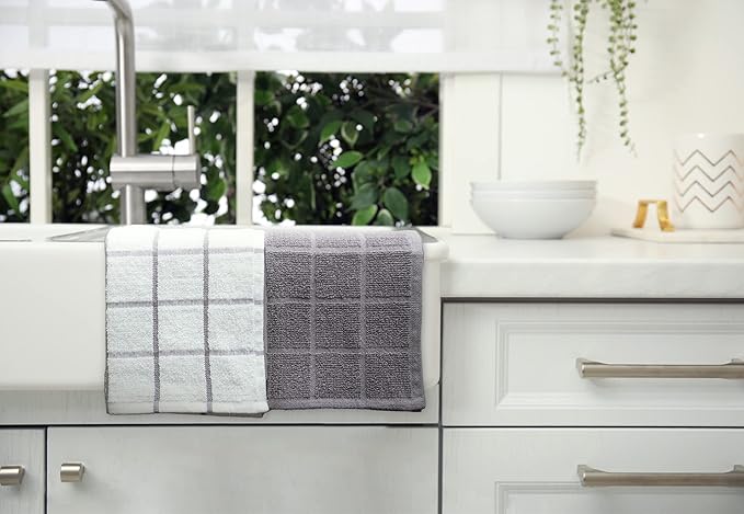 100% Cotton Terry Dish Cloth & Dish Towel, 6 Pack, Super Soft and Absorbent - Image 5