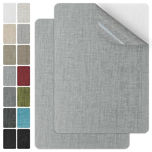 J.CARP 2Pcs Linen Repair Patches, Large Self-Adhesive Fabric Patch by JCARP