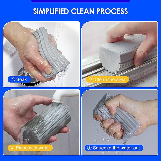 6 Pack Damp Clean Duster Sponge, Reusable Sponge, Duster - Image 5