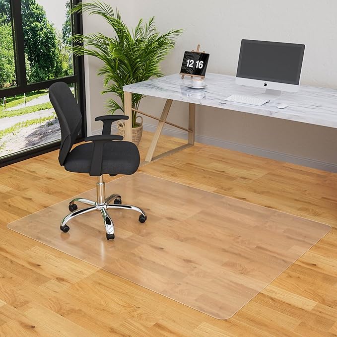 Office Chair Mat for Hardwood Floor- 44" x 58" Clear Desk Computer Chair Mat - Image 8
