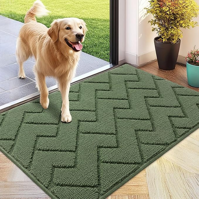 hicorfe Indoor Doormat, Front Back Door Mat Rubber Backing Non Slip Door Mats by Hicorfe