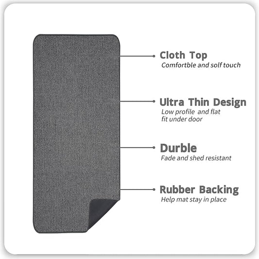 Bath Mat, Ultra Thin Bathroom Runner Rugs, Large Bath Mats - Image 2
