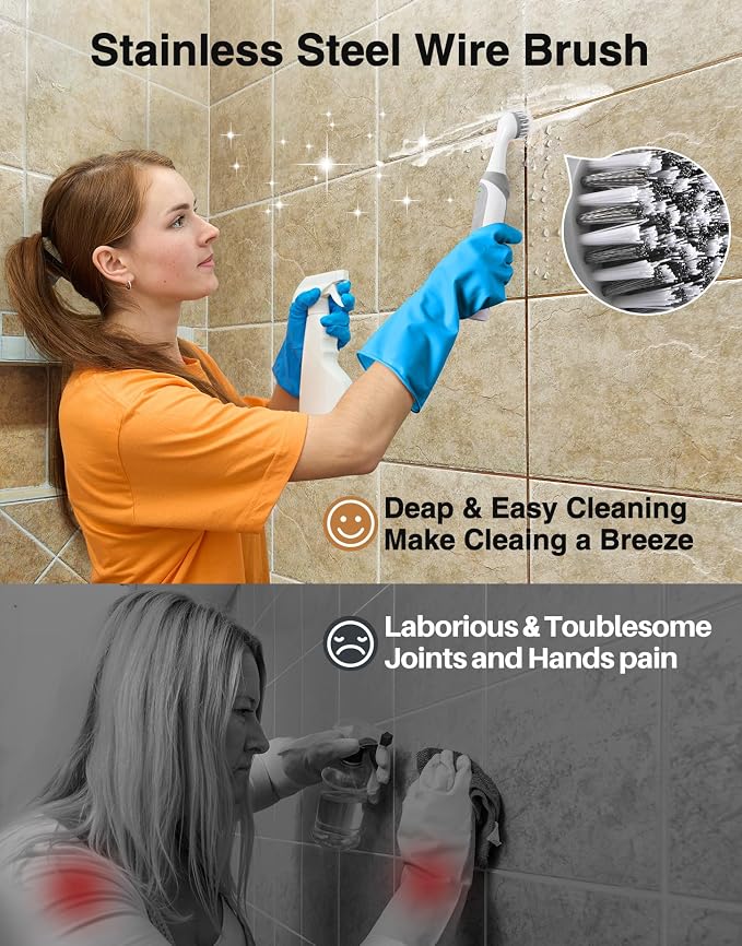 kHelfer Rechargeable Electric Grout Brush - Image 5