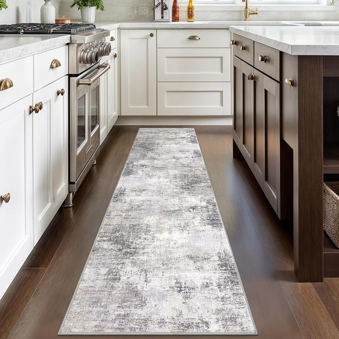 IOHOUZE Abstract Runner Rug 2x8 Ft Washable Runners - Image 2
