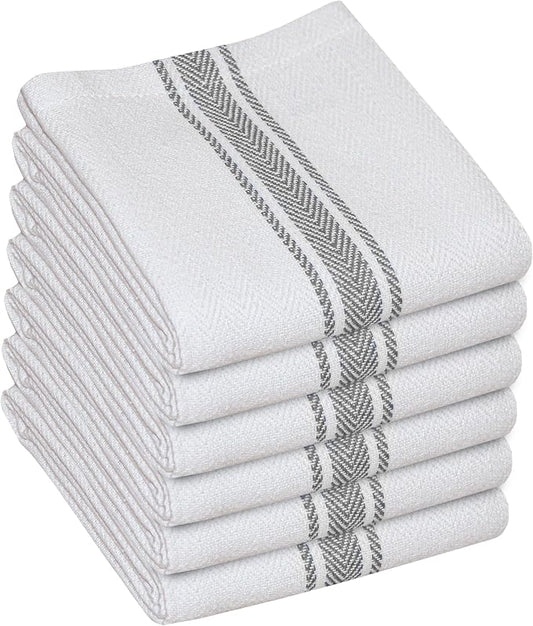 WHITEWRAP Kitchen Dish Towels for Kitchen, Highly Absorbent for Drying and by WHITEWRAP