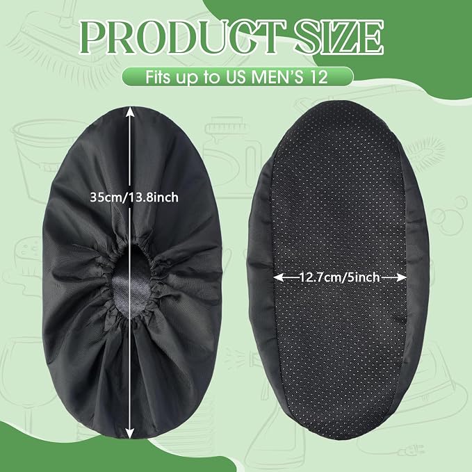 Frienda 8 Pairs Non Slip Reusable Shoe Covers Waterproof Boot Covers - Image 2