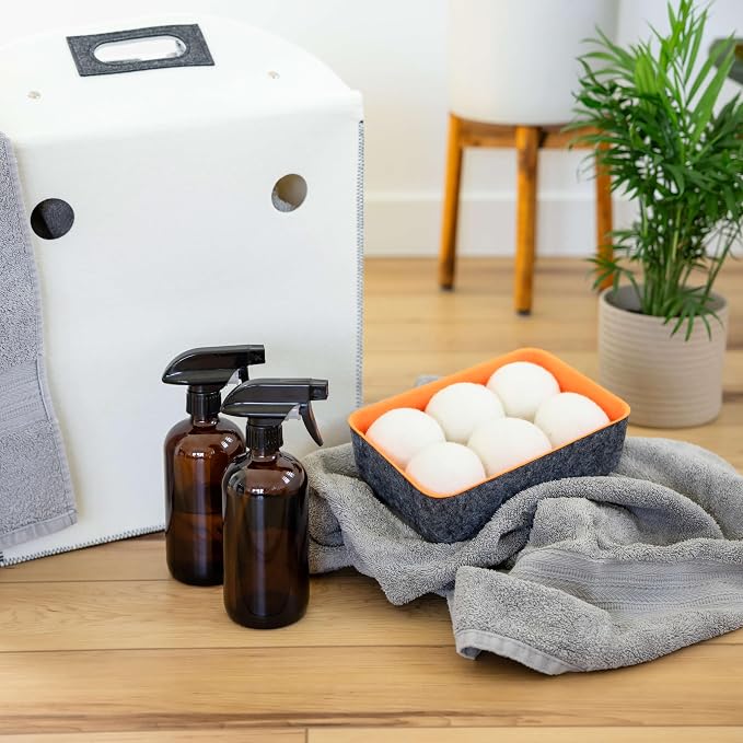 Three by Three Seattle Felt·Like·it!™ Wool Dryer Balls + Storage Bin: Reduce - Image 2