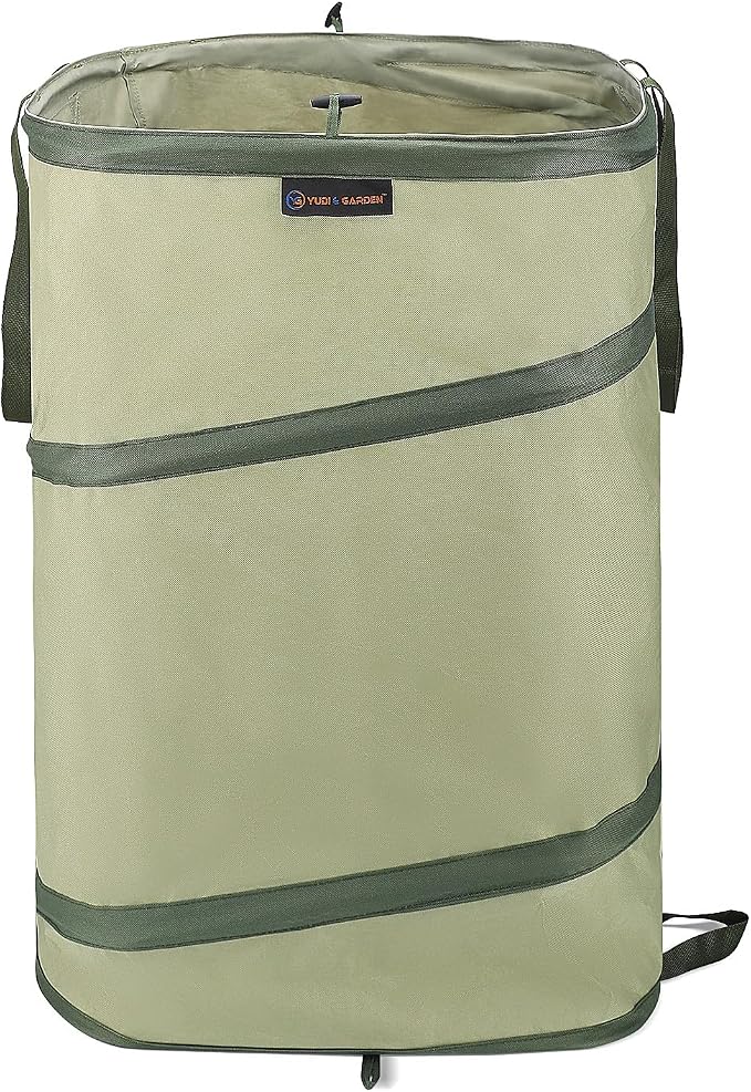 YUDI & GARDEN 46 Gallon Square Collapsible Yard Waste Containers｜Collapsible by YUDIGARDEN