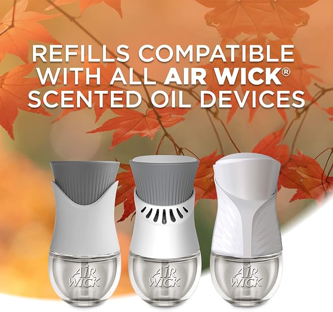 Air Wick Plug in Scented Oil Refill, Bonfire and Crisp Fall Air, Essential Oils - Image 3
