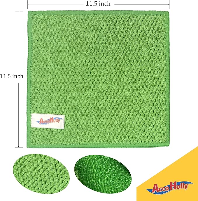 Microfiber Scrub Dish Cleaning Cloth, Non-Scratch, Reusable & Durable - Image 6