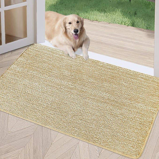 REFETONE Indoor Doormat, Front Door Mat 20"x32" Absorbent Rubber Backing Non by Refetone