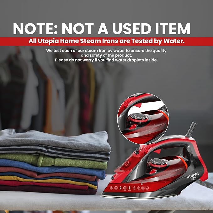 Utopia Home Steam Iron for Clothes - Image 6