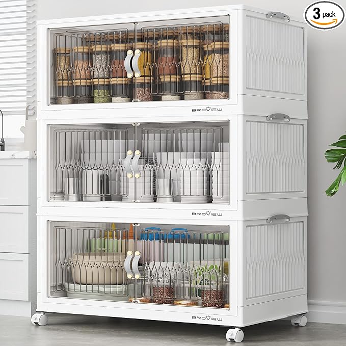 BROVIEW 360Qt Stackable Storage Bins by BROVIEW-EnjoytheArtofLife