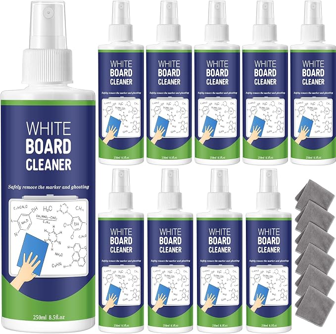 10 Pack Whiteboard Cleaner Spray 8.5oz Dry Erase Board Cleaner by Dansib