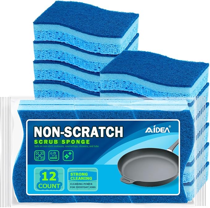 AIDEA Sponges Kitchen, Non-Scratch Scrub Sponge, Sponges by AIDEAHOME
