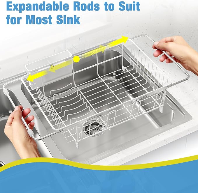 JASIWAY Dish Drying Rack in Sink, Small Dish Drainers - Image 3