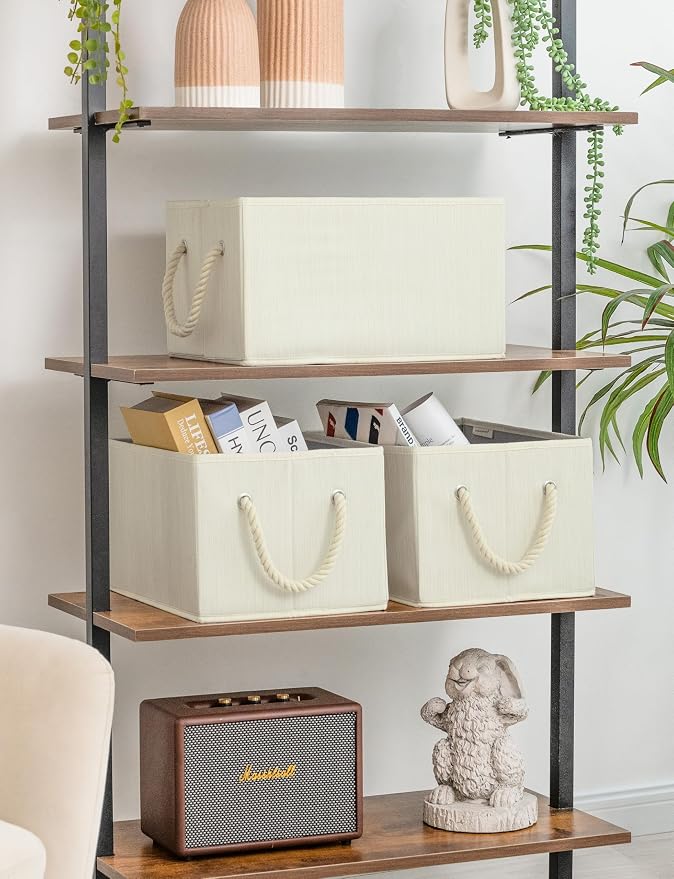 StorageWorks Storage Baskets for Shelves, Foldable Fabric Closet Storage Bins - Image 5