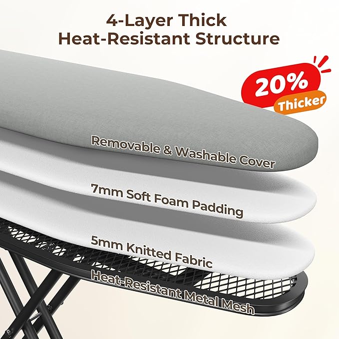 Yaheetech Foldable Ironing Board, Heavy Duty Iron Board - Image 3