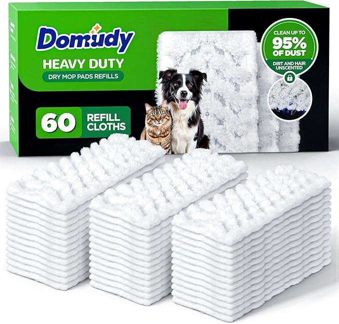 60 Count Heavy Duty Dry Sweeping Cloths Refills by Unknown