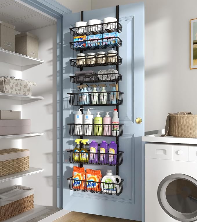 Over The Door Pantry Organizer, Pantry Organization and Storage, 8-Tier Deep - Image 9