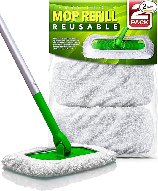 VanDuck Reusable 100% Cotton Mop Pads Compatible by VanDuck
