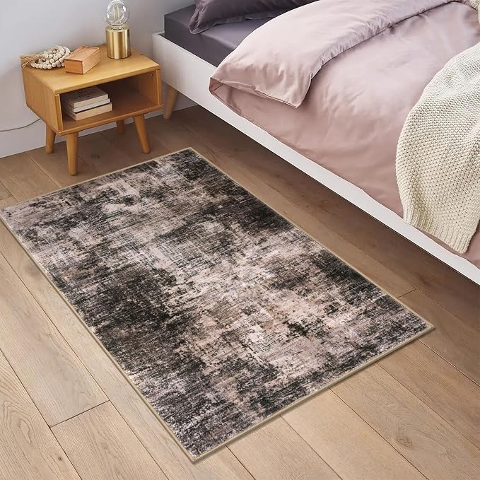 IOHOUZE Small Abstract Area Rug 2x3 Ft Entryway Rugs Washable Door Mat Indoor - Image 2